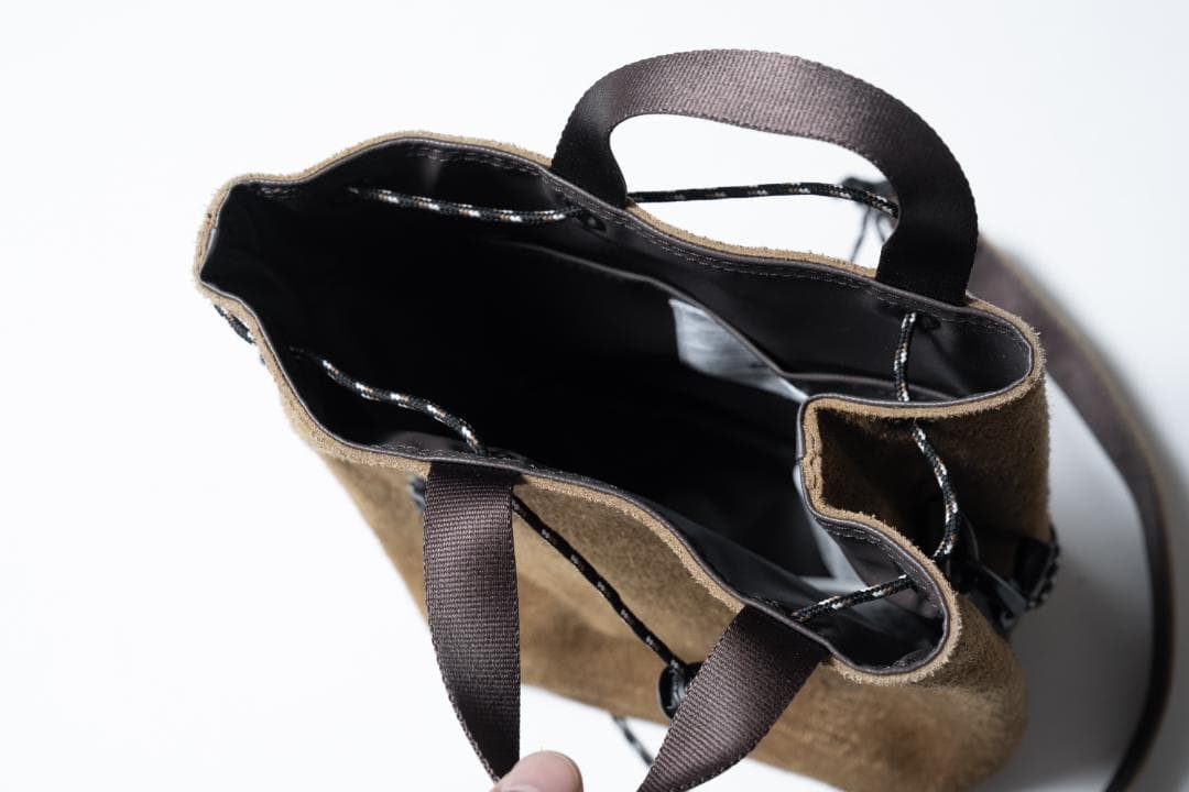 バッグ AS2OV WATER PROOF SUEDE DRAWSTRING BAG