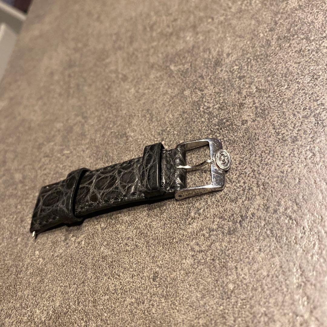 オリエントスター革ベルト　クロコ　20mm幅　尾錠、バネ棒付き