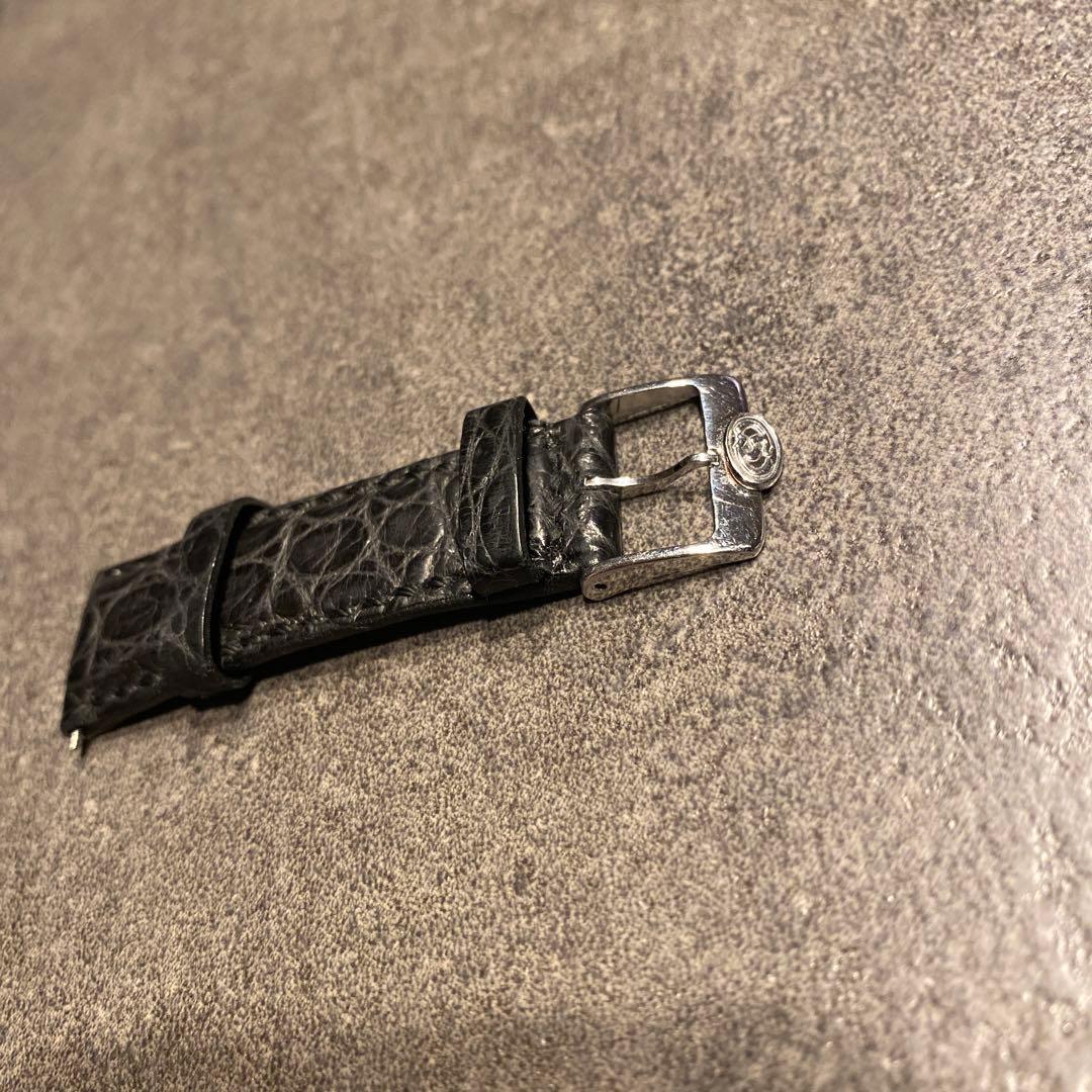 オリエントスター革ベルト　クロコ　20mm幅　尾錠、バネ棒付き