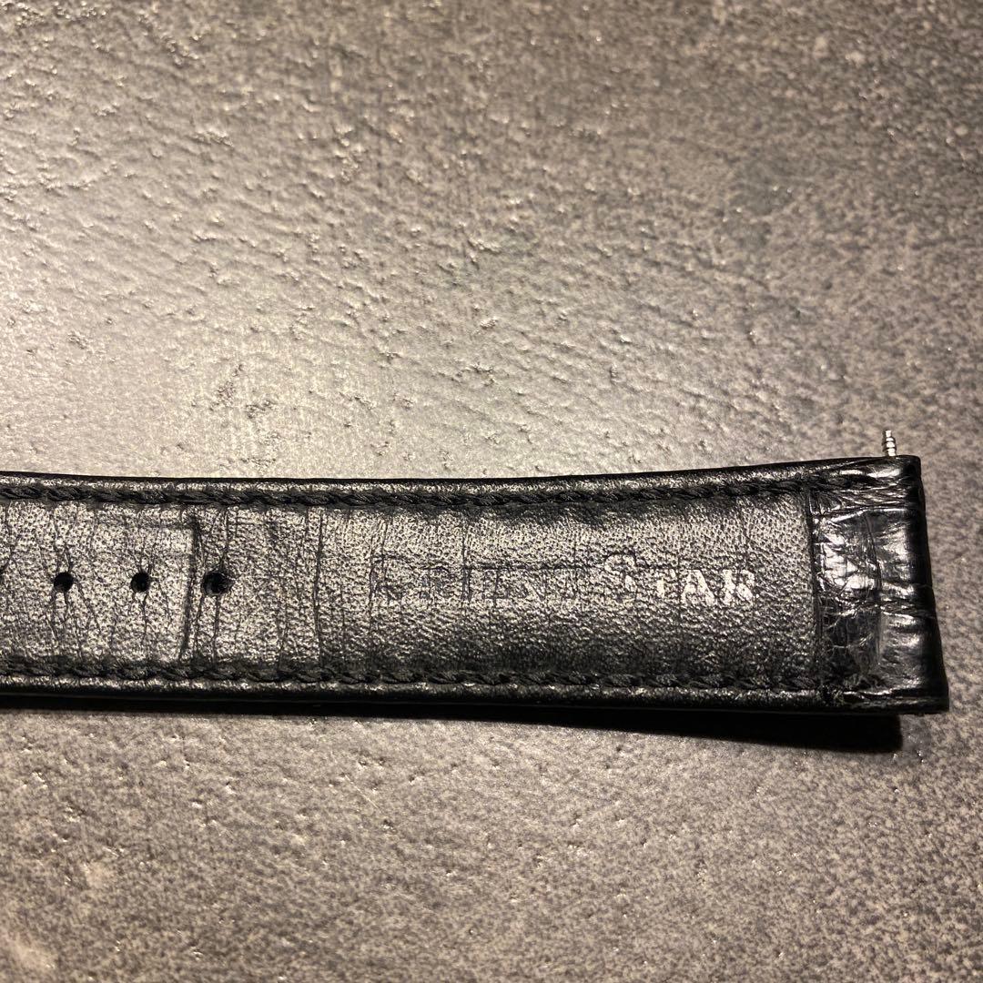 オリエントスター革ベルト　クロコ　20mm幅　尾錠、バネ棒付き