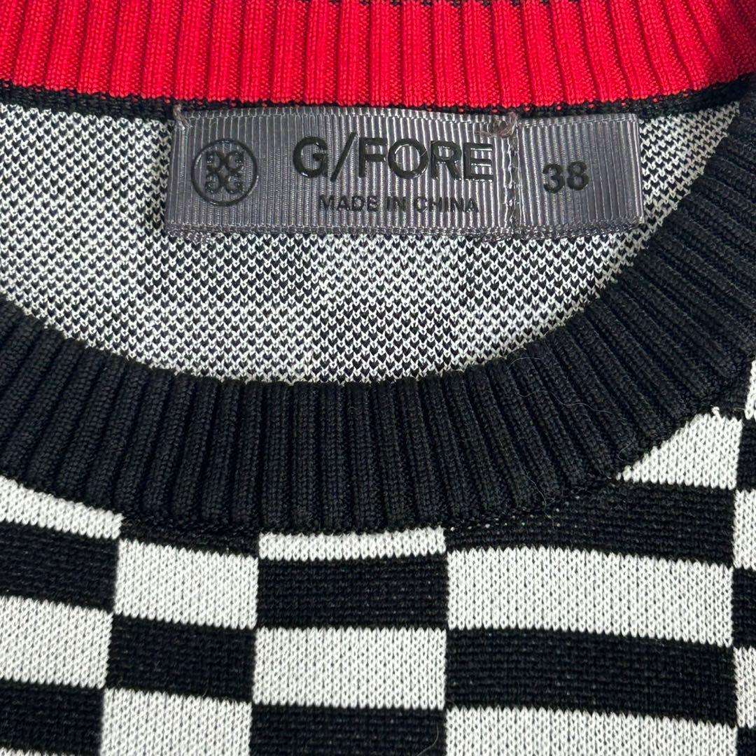 【美品￼￼】G/FORE レディース ジャガードニットベスト M サイズ￼