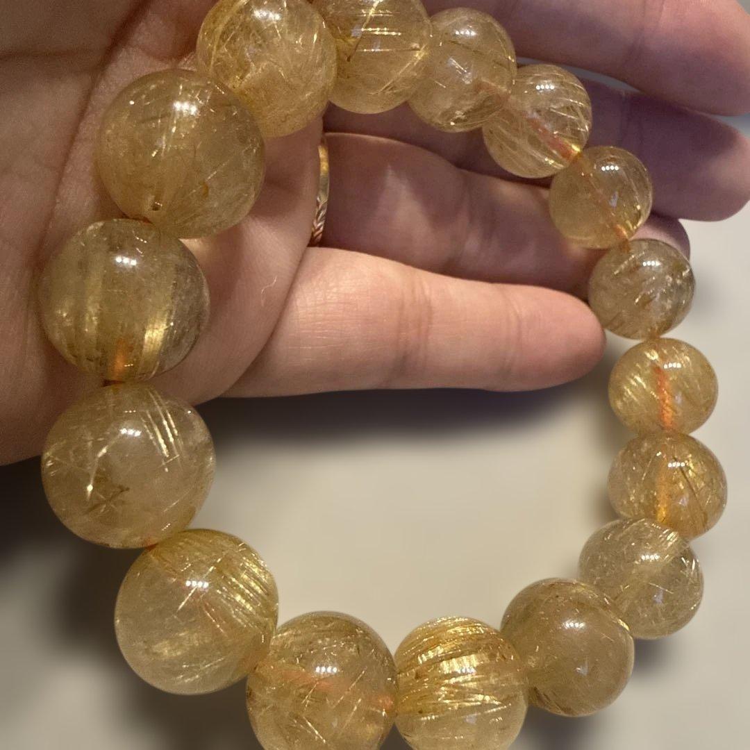 苑*様 ルチルクォーツ天然石ブレスレット