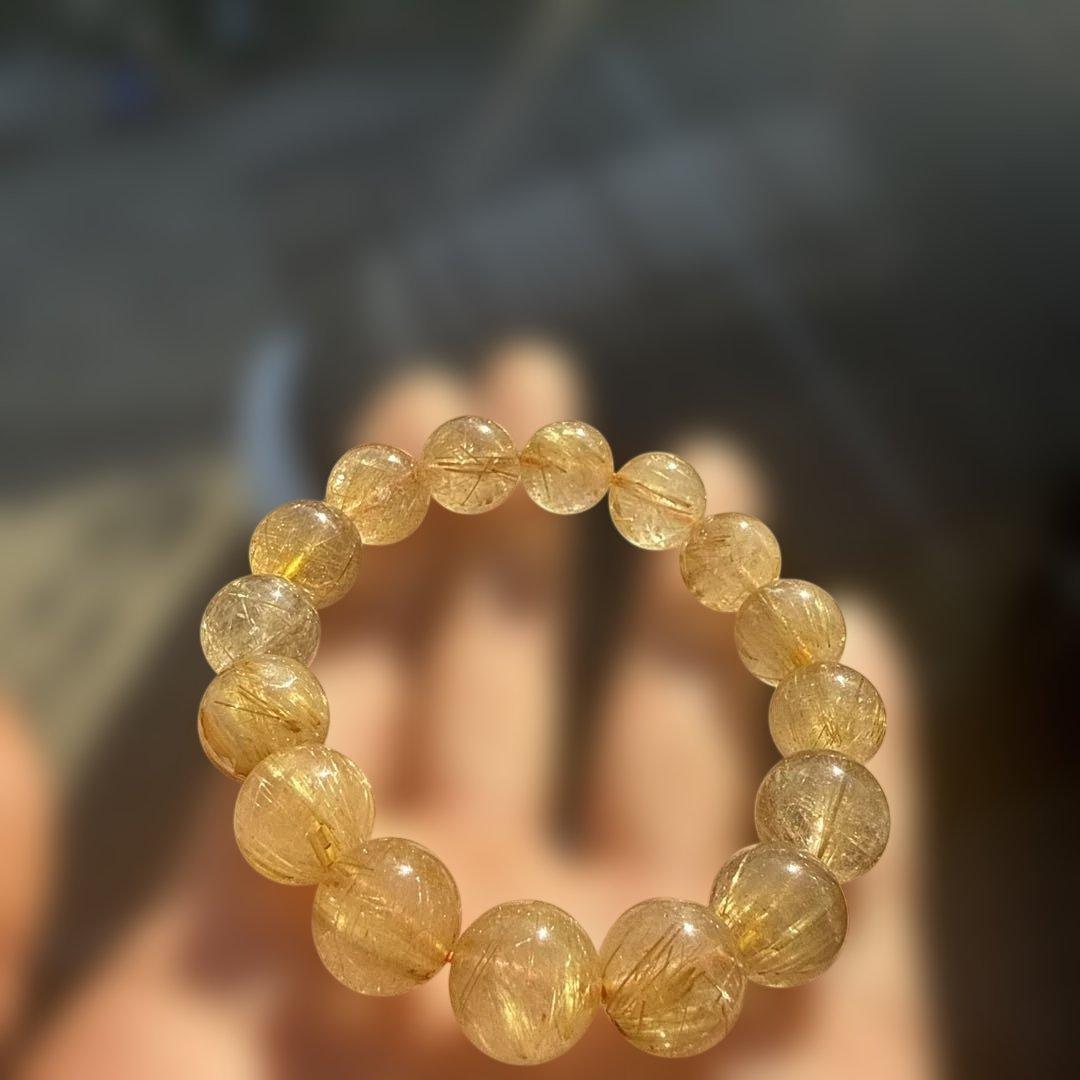 苑*様 ルチルクォーツ天然石ブレスレット