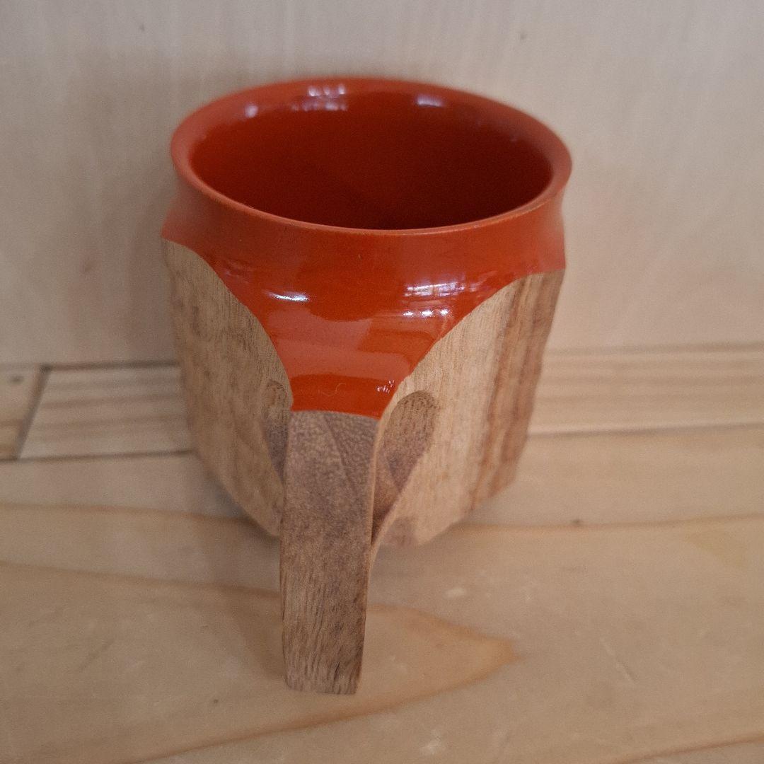 ジンカップ　赤漆 Urushi KIKISA Jincup M 袋付き①