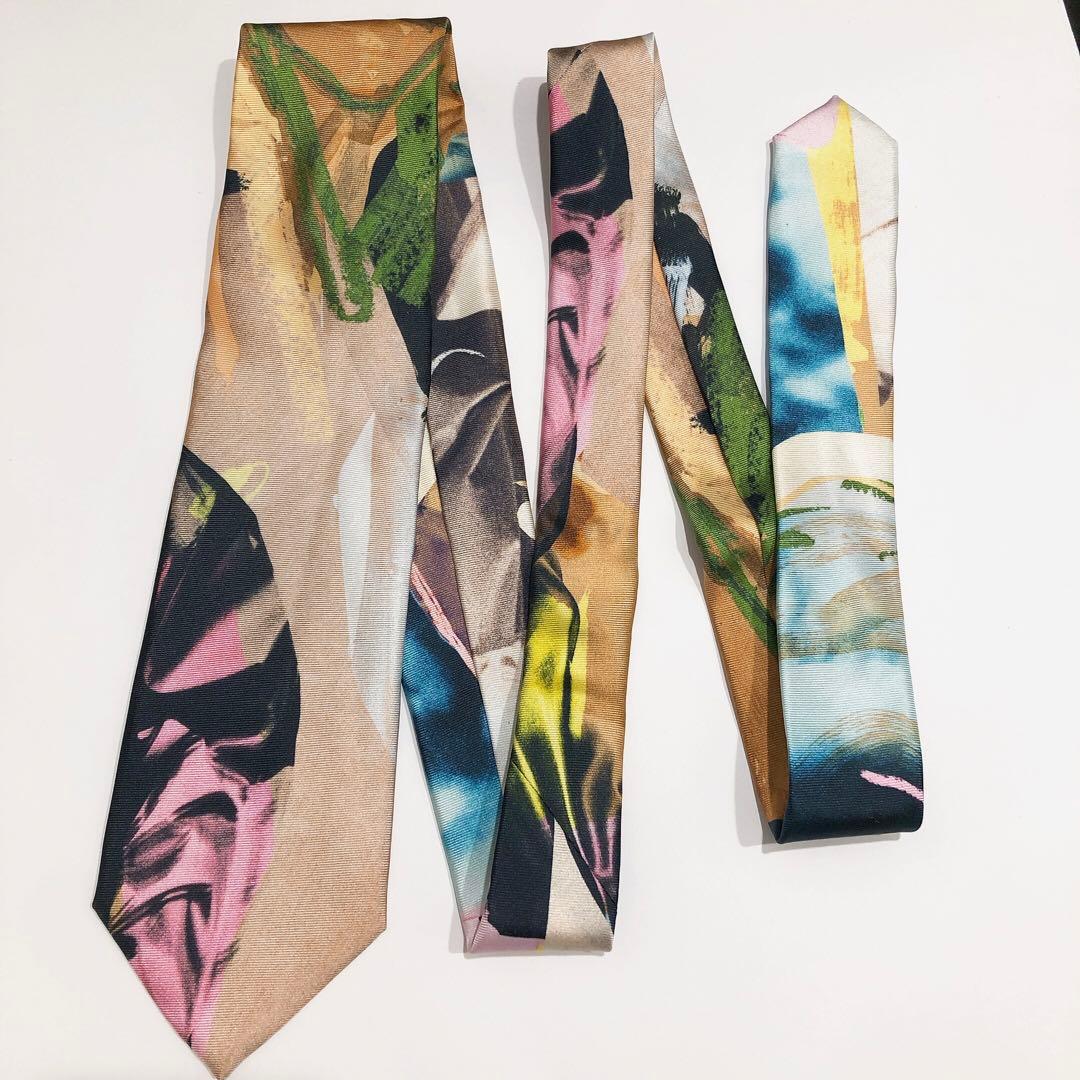 【新品】ポールスミス ネクタイ 総柄 マルチカラー