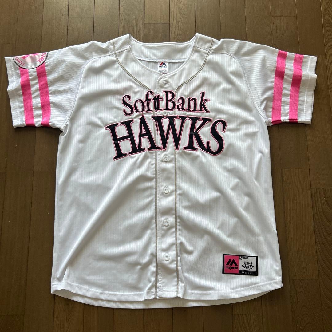 柳田悠岐 ピンクリボンユニフォーム Lサイズ