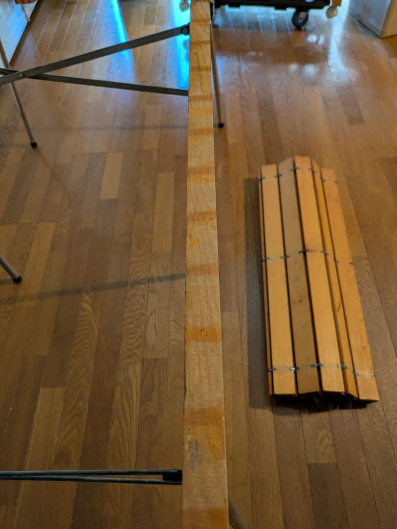 フランス製 Lallemand ラレマンド ウッドロールトップテーブル 廃盤品