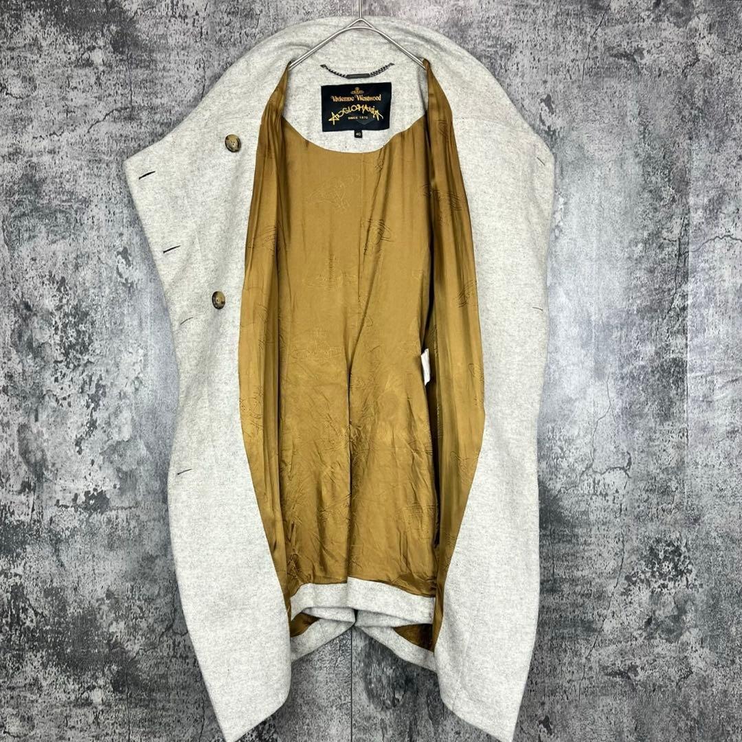 Vivienne Westwood アシメントリー ウールコート グレー