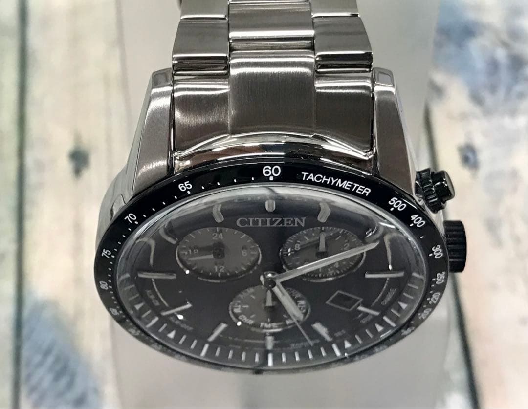 CITIZEN エコドライブ 腕時計 クロノグラフ ソーラー　5246