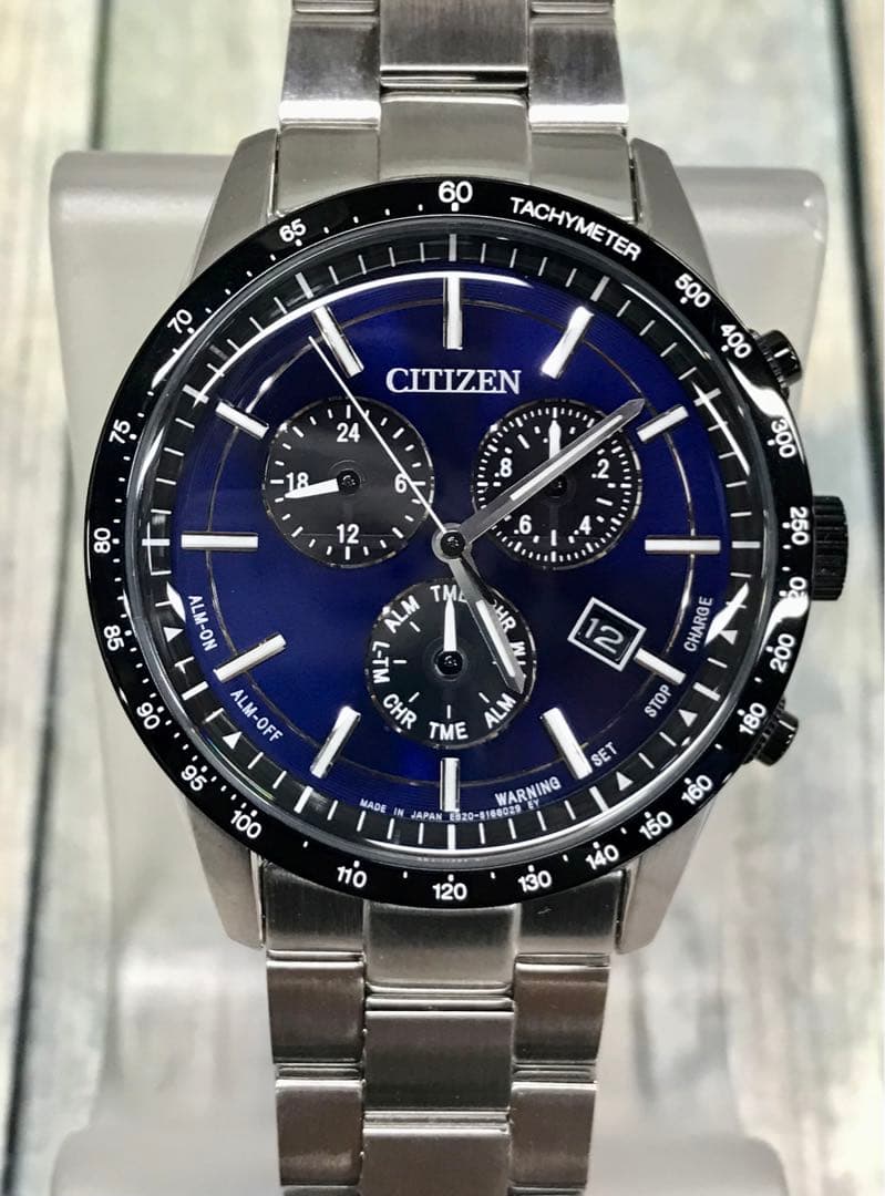 CITIZEN エコドライブ 腕時計 クロノグラフ ソーラー　5246