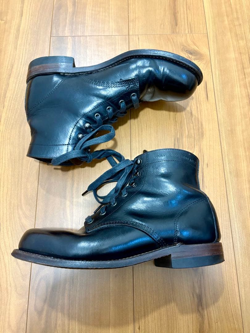 【茶芯】WOLVERINE 1000マイルブーツ US7 25cm