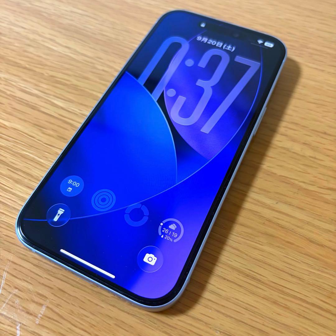 【美品】Apple iPhone15 ブルー 128GB