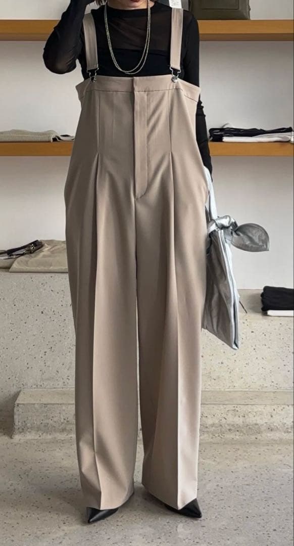 新品タグ付き　ウィムガゼット　平織オーバーオール