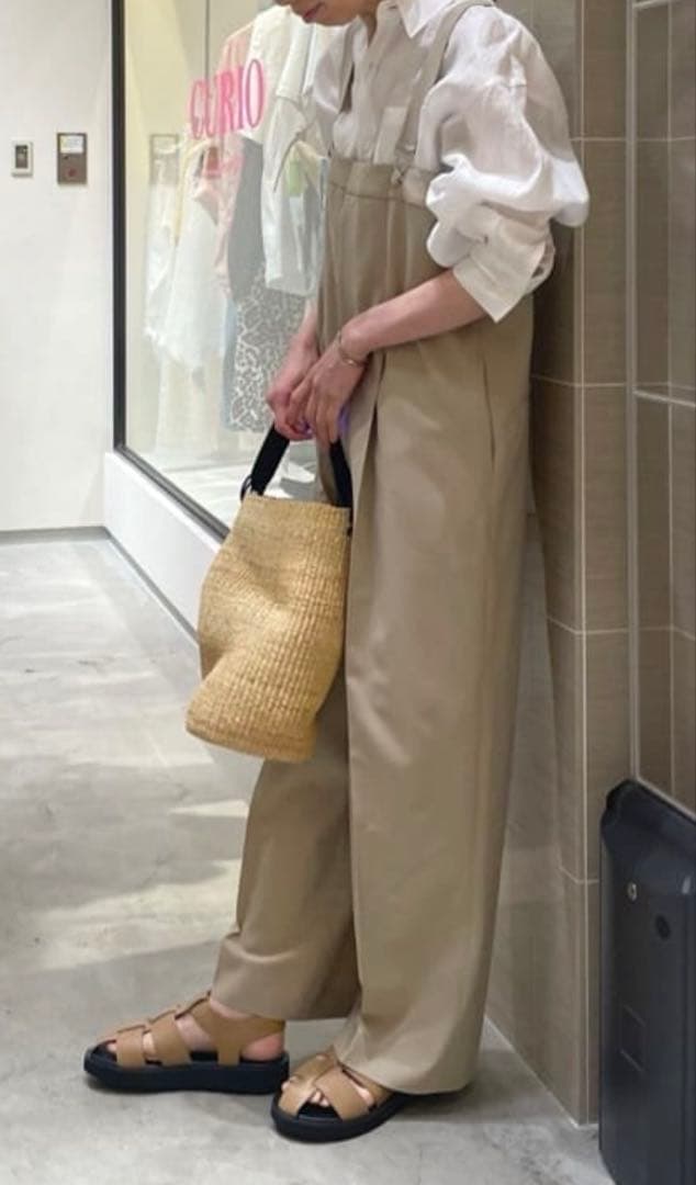 新品タグ付き　ウィムガゼット　平織オーバーオール