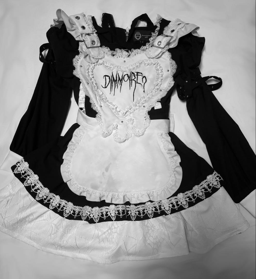 Yumi出品 dimmoire Drip Heartメイドワンピース