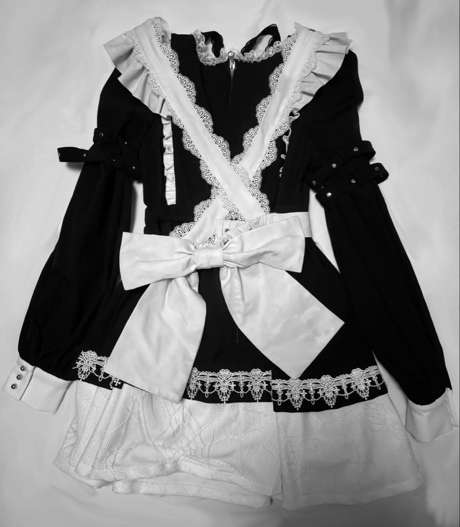 Yumi出品 dimmoire Drip Heartメイドワンピース