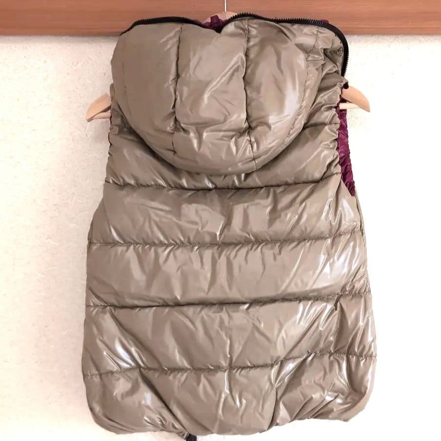 美品 DUVETICA ダウンベスト 40 レディースM相当 ベージュ系 n63