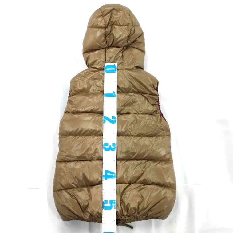 美品 DUVETICA ダウンベスト 40 レディースM相当 ベージュ系 n63