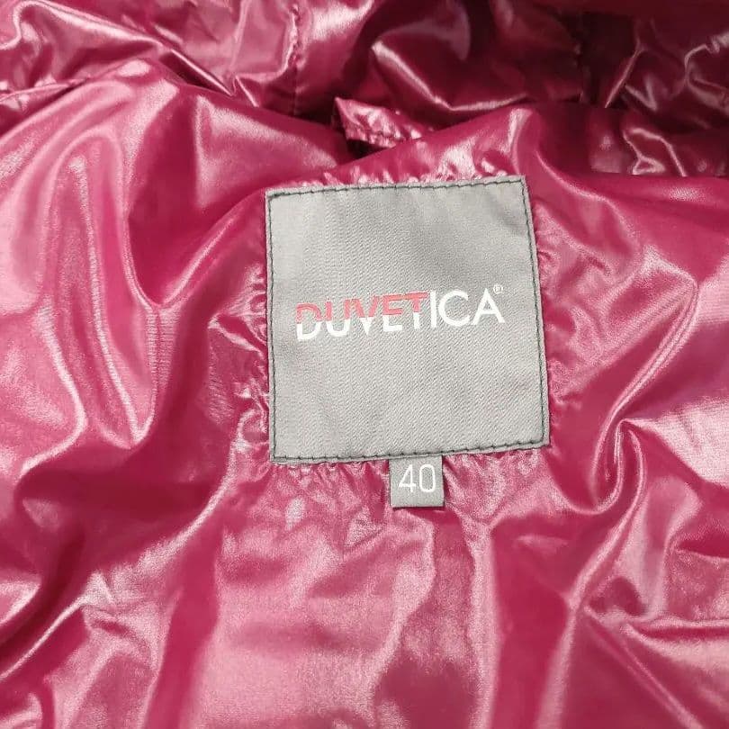 美品 DUVETICA ダウンベスト 40 レディースM相当 ベージュ系 n63