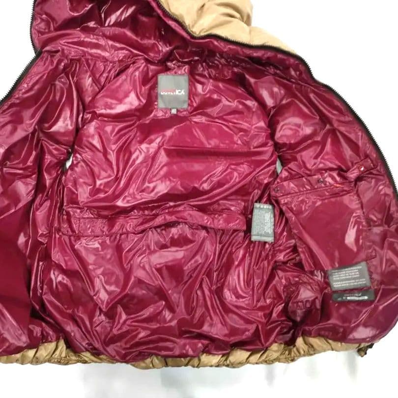 美品 DUVETICA ダウンベスト 40 レディースM相当 ベージュ系 n63