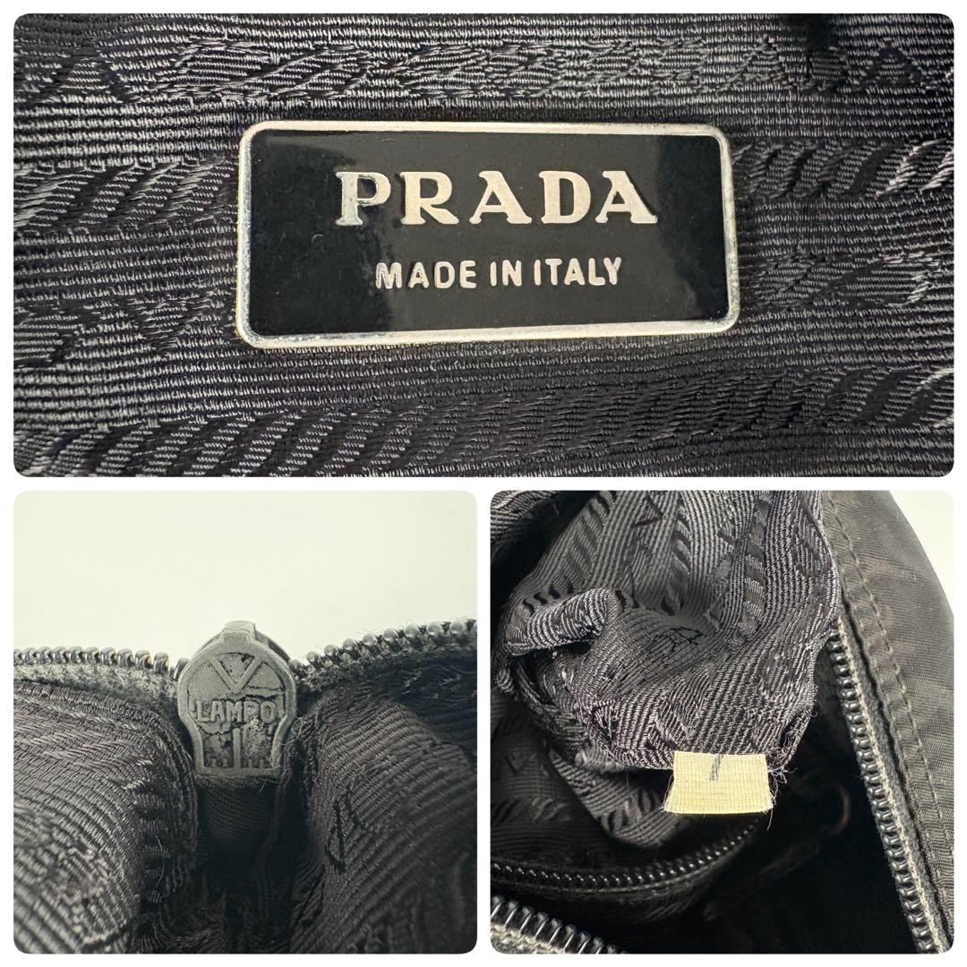 プラダ ナイロン 三角ロゴ ショルダーバッグ　ブラック