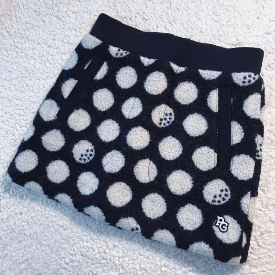 【新品】パーリーゲイツ　中綿 リング スカート BIGドット柄　1