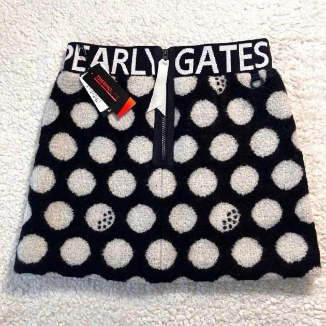 【新品】パーリーゲイツ　中綿 リング スカート BIGドット柄　1