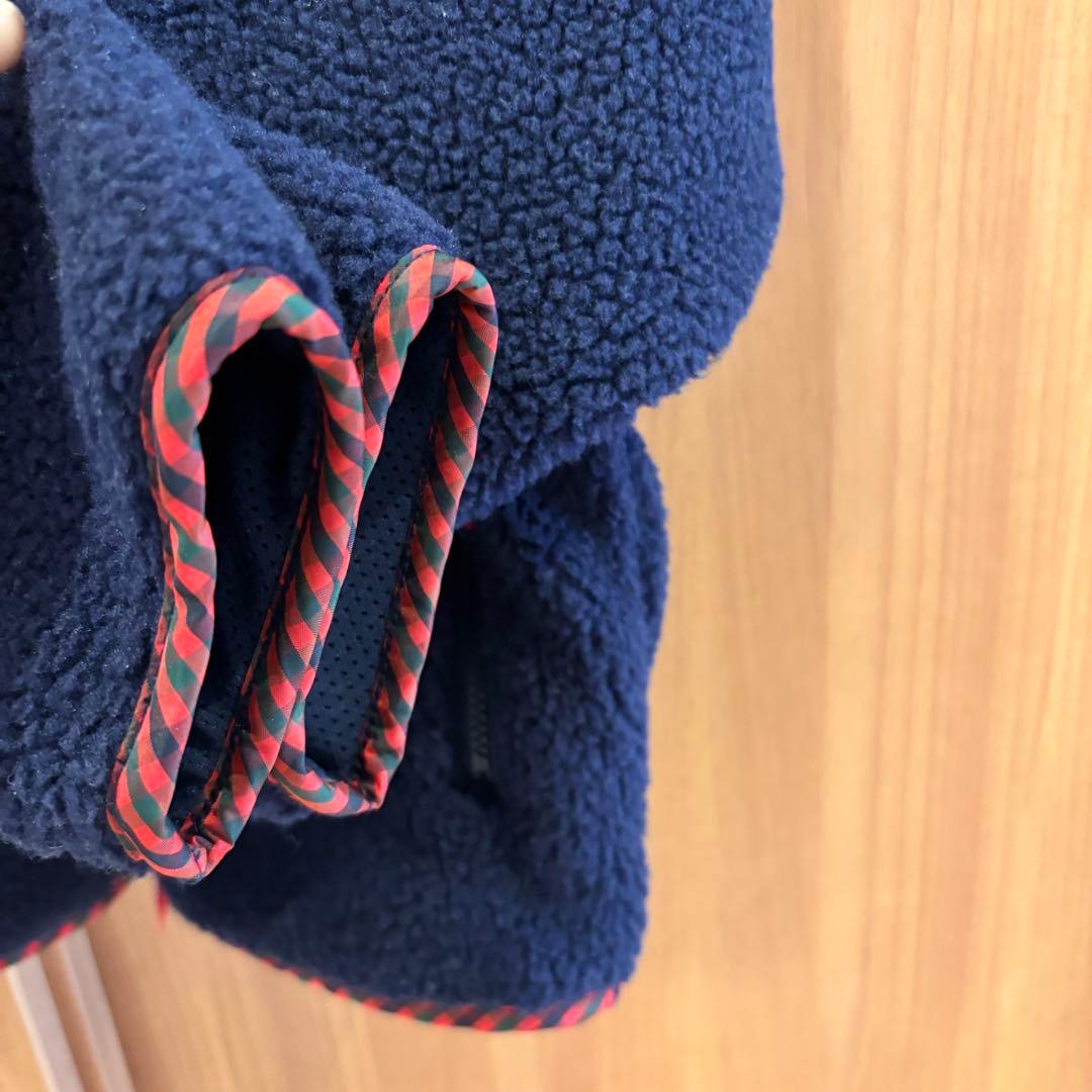 ファミリア familiar ボアブルゾン ジャケット アウター ネイビー110