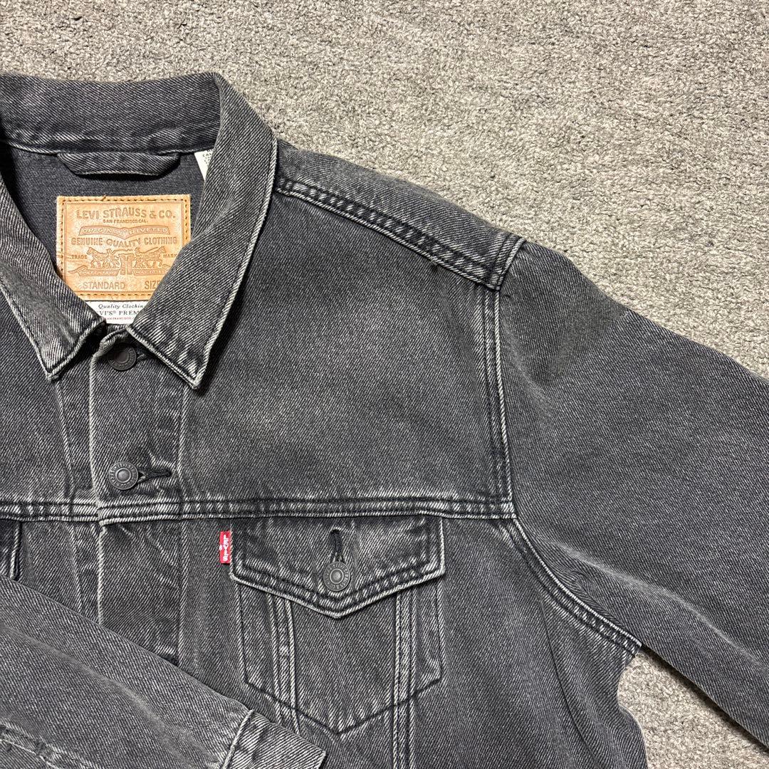 Levi's ダークグレー デニムジャケット Lサイズ