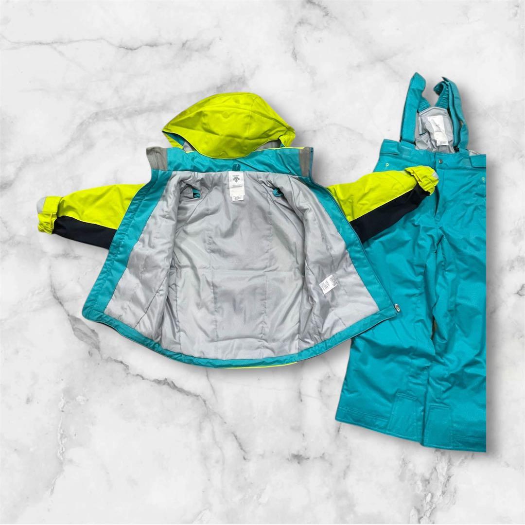 美品 DESCENTE デサント スキーウェア 調整可能アジャスター付き120