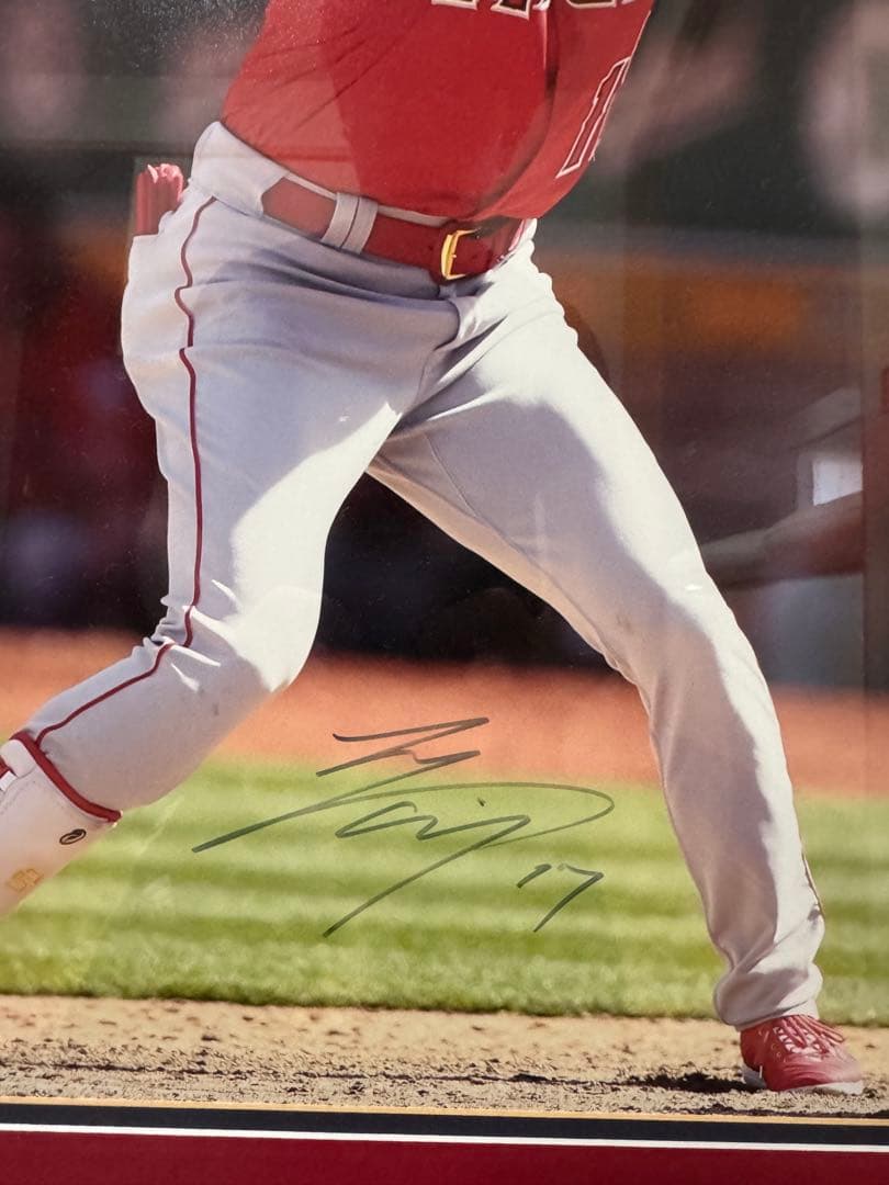 【直筆サイン】大谷翔平 特大写真 Fanatics& MLB公式ホログラム 額縁