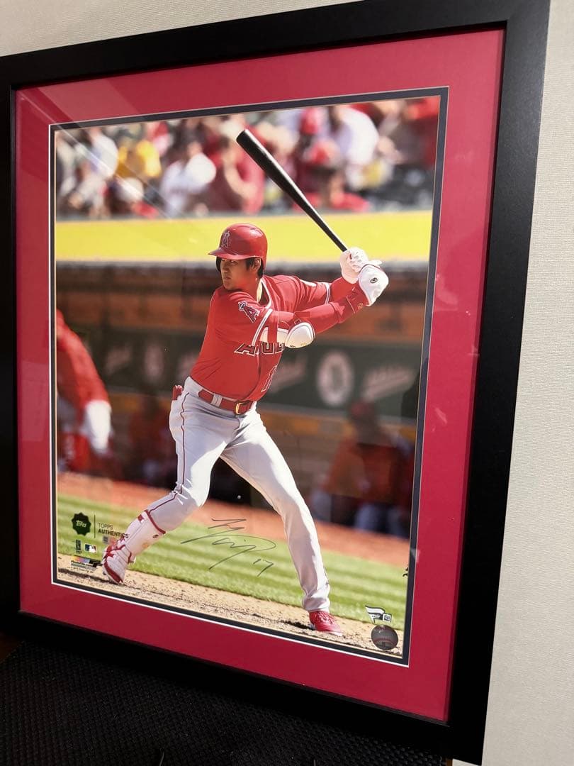 【直筆サイン】大谷翔平 特大写真 Fanatics& MLB公式ホログラム 額縁