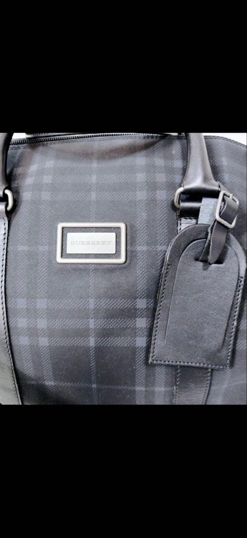BURBERRY LONDON ボストンバッグ 2way ネイビー