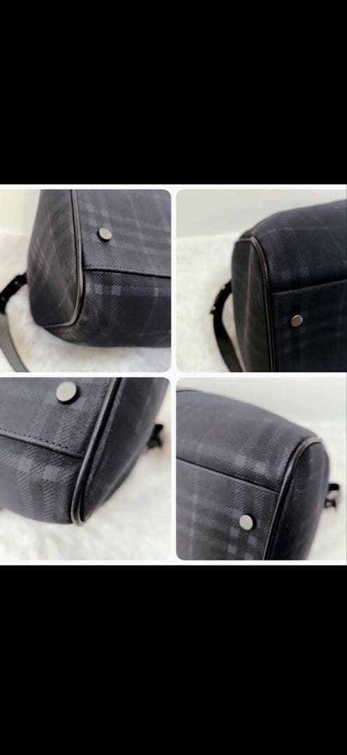 BURBERRY LONDON ボストンバッグ 2way ネイビー