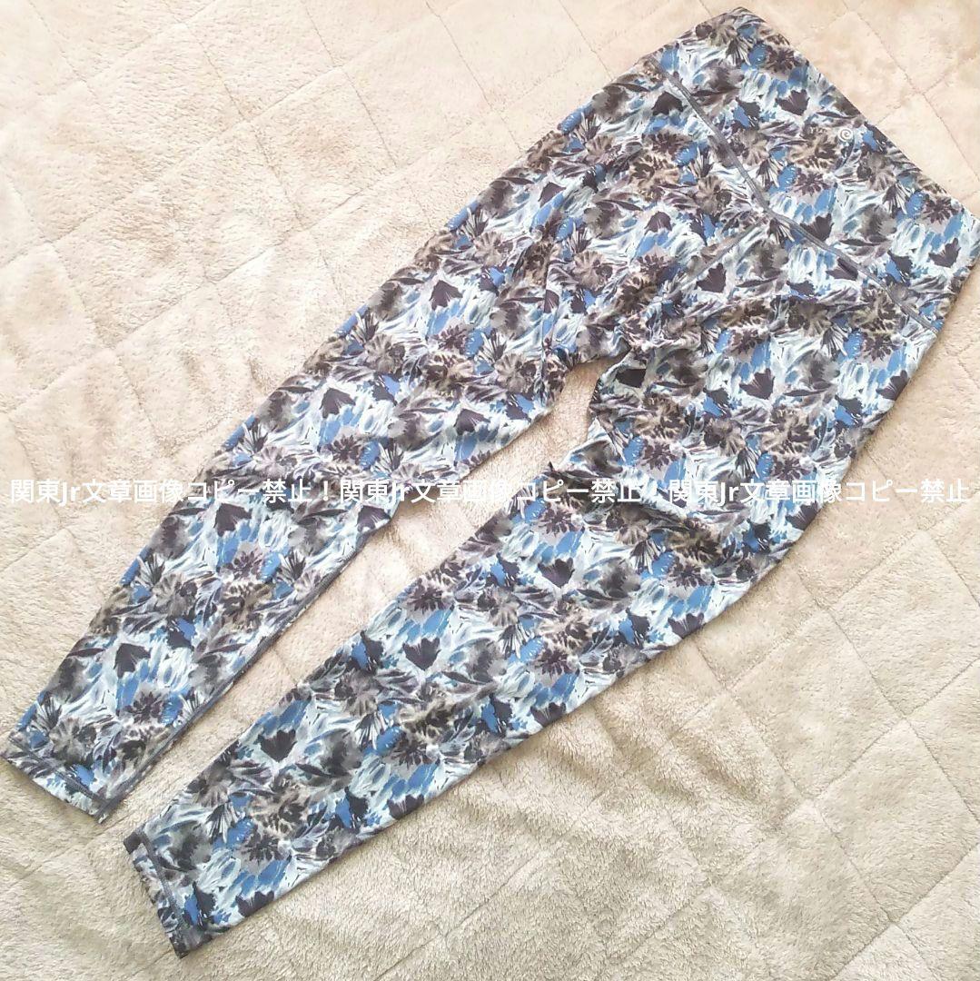 suria ヨガパンツ BLU レギンス スポーツタイツ 総柄 フラワー 新品L