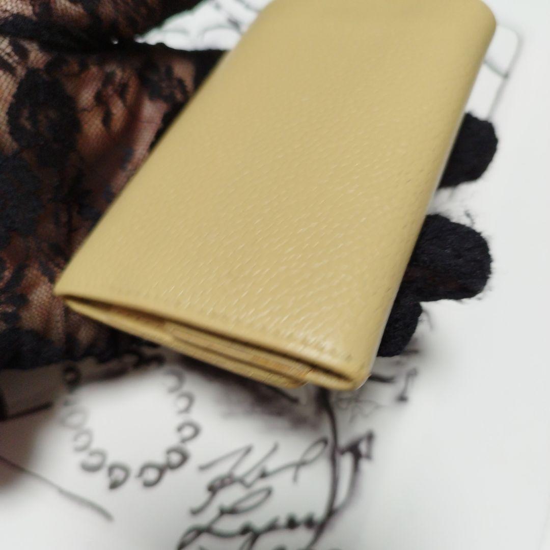 CHANEL イエローベージュ キャビアレザー キーケース