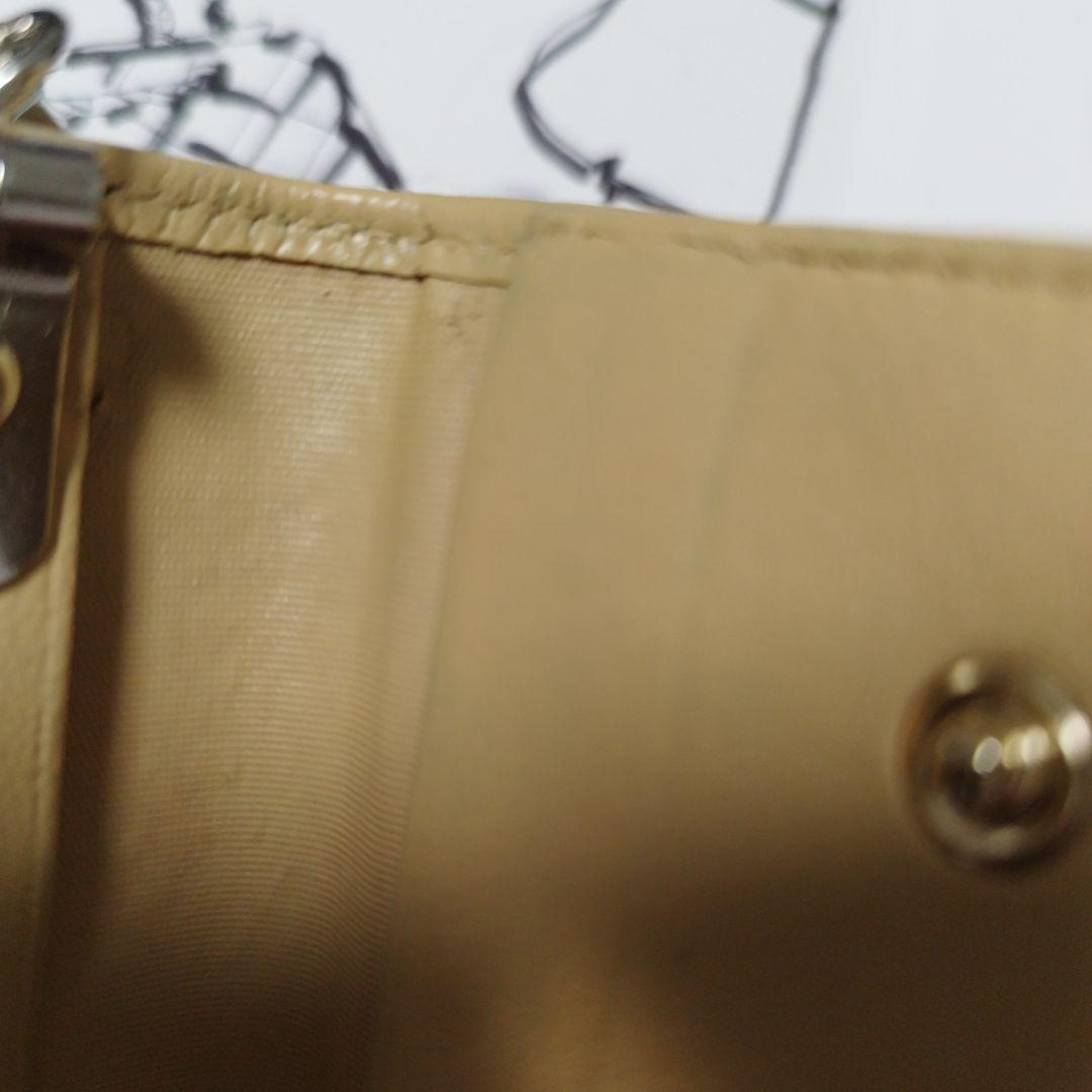 CHANEL イエローベージュ キャビアレザー キーケース