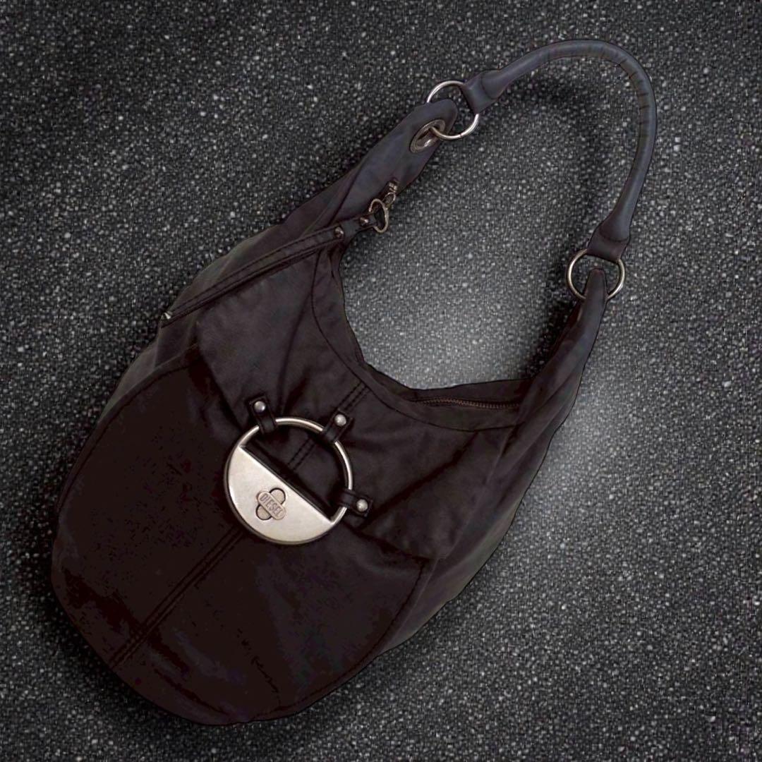 バッグ y2k diesel shoulder bag turnrock 00s