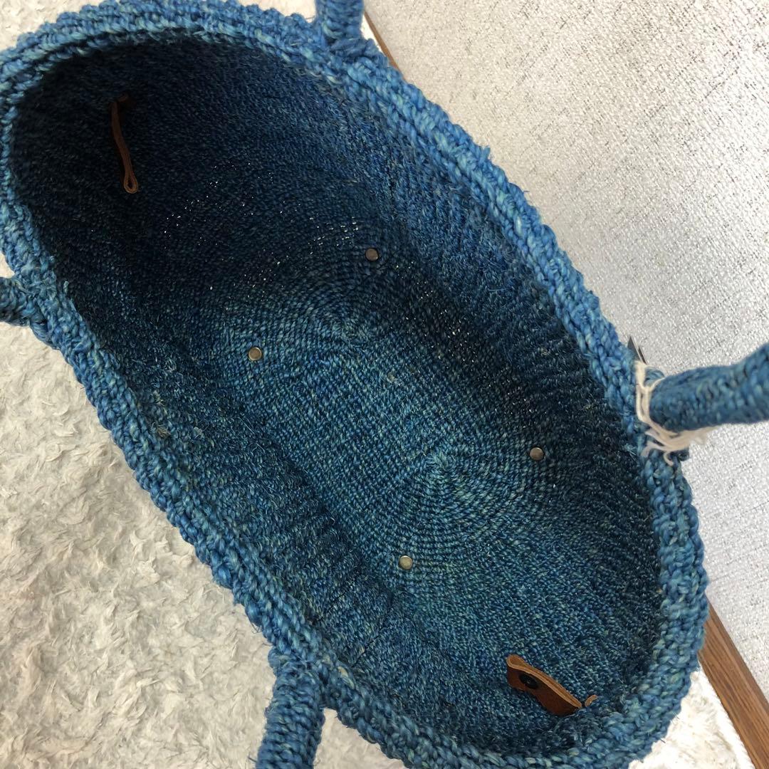 新品未使用　パラスパレス　カゴバック　夏カゴバック取り外しポーチ付　持ち手レザー