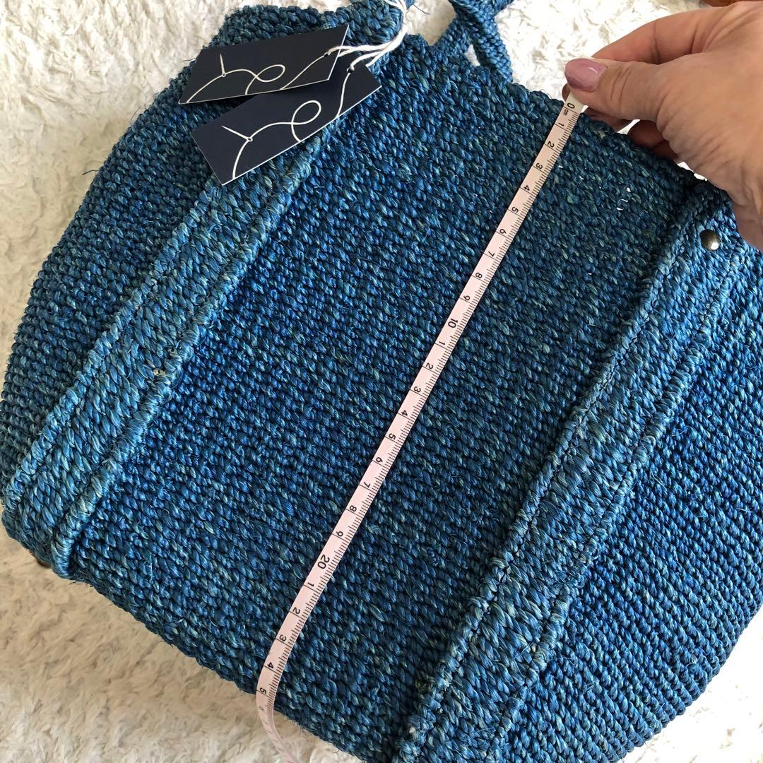 新品未使用　パラスパレス　カゴバック　夏カゴバック取り外しポーチ付　持ち手レザー