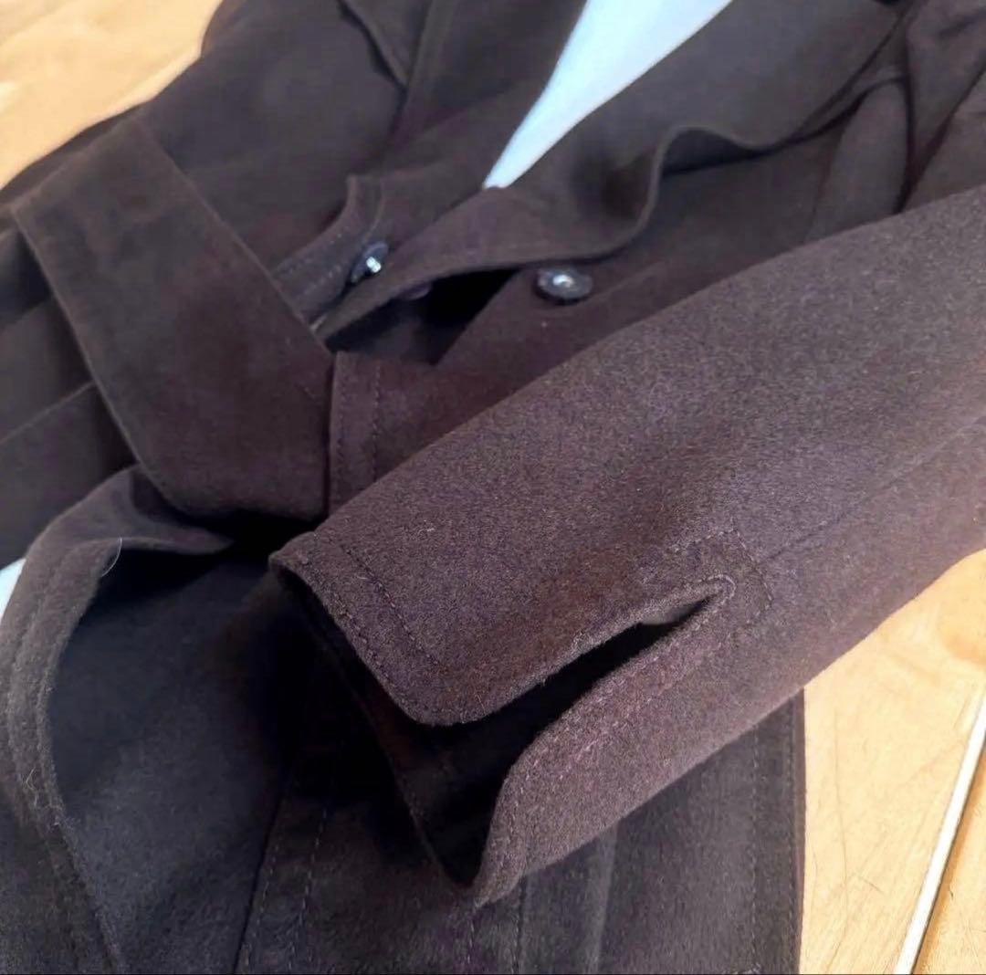 Sillyさま☆イタリア製アニオナ　ピュアカシミヤ ベルテッドコート