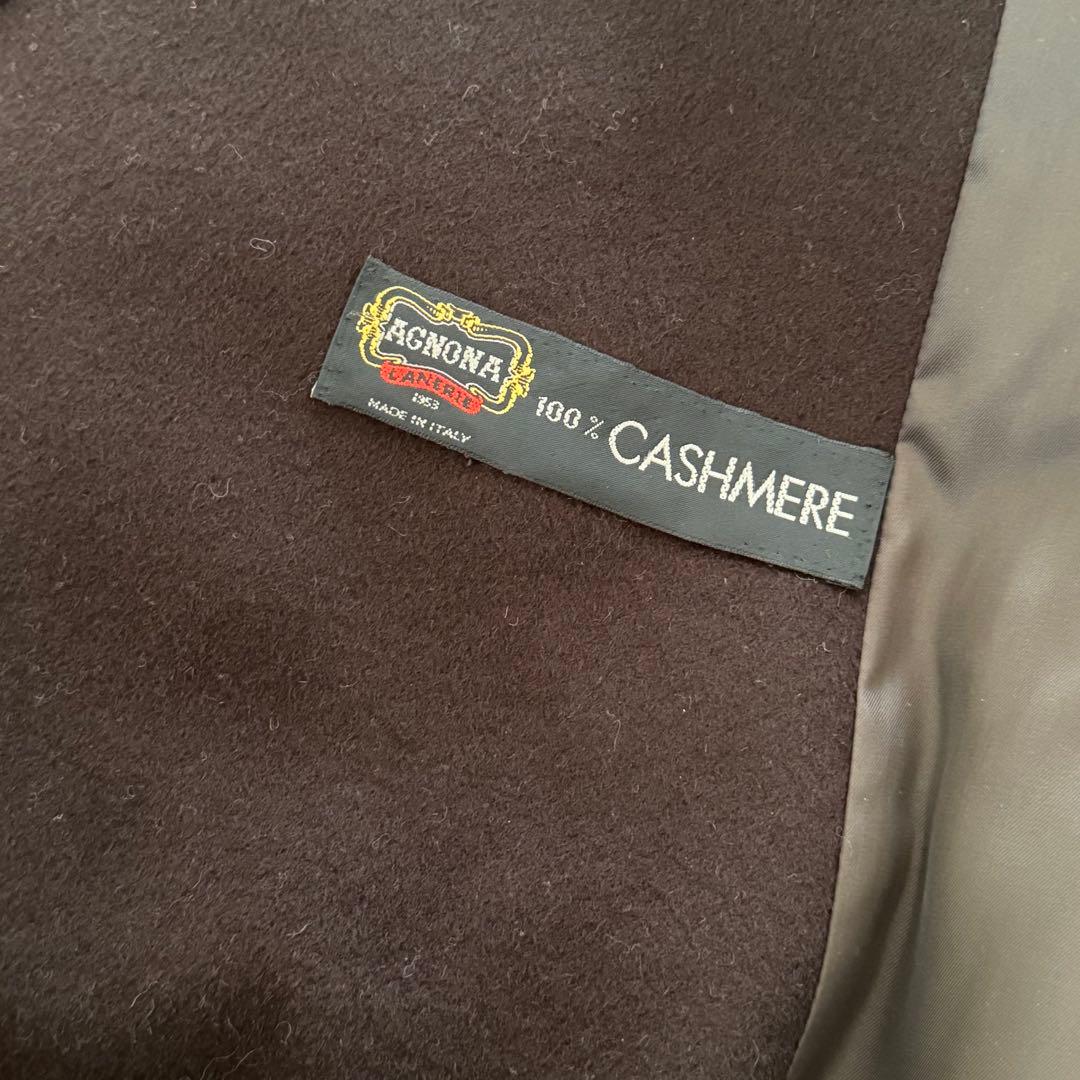 Sillyさま☆イタリア製アニオナ　ピュアカシミヤ ベルテッドコート