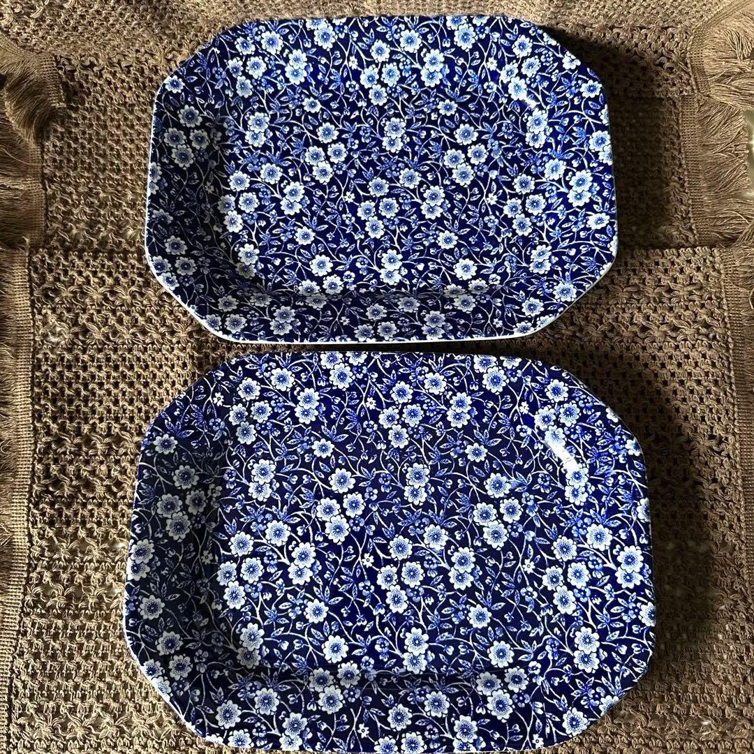 Burleigh バーレイ CALICO スクエアプレート２枚