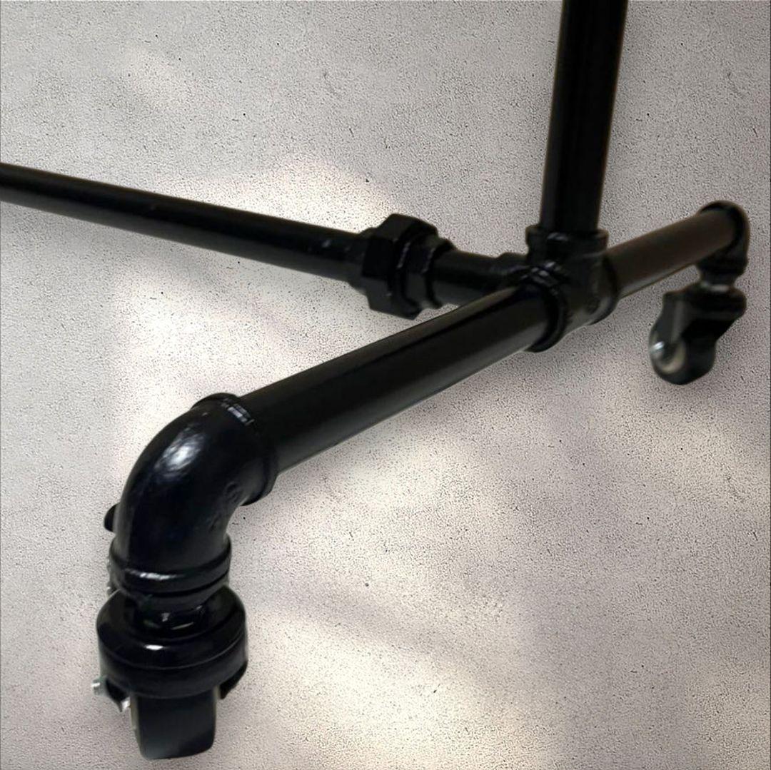 雰囲気抜群 150cm インダストリアル系 ハンガーラック ガス管 パイプ