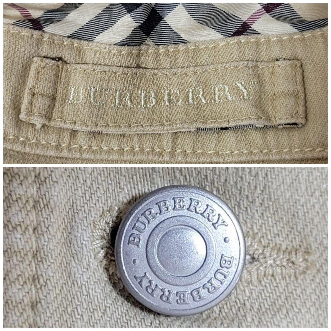 美品✨　バーバリーロンドン　デニムジャケット　ノバチェック　42　XL相当　ロゴ