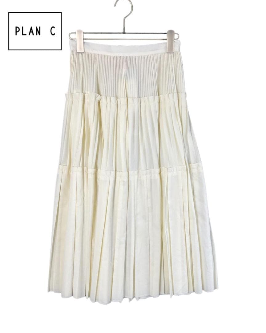 【新品】Plan C レイヤードプリーツスカート 38 150700円