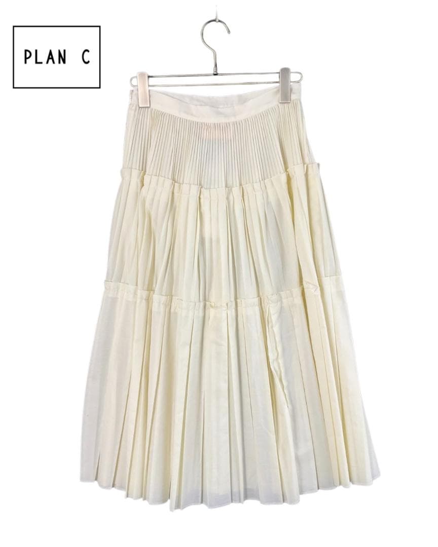 【新品】Plan C レイヤードプリーツスカート 38 150700円