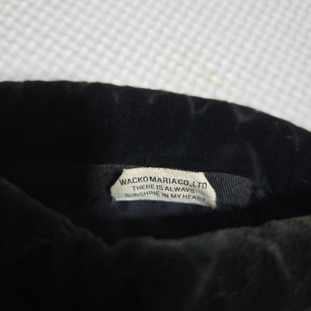 ワコマリアGUILTYPARTIES ベルベット巾着ベロアバッグ 黒