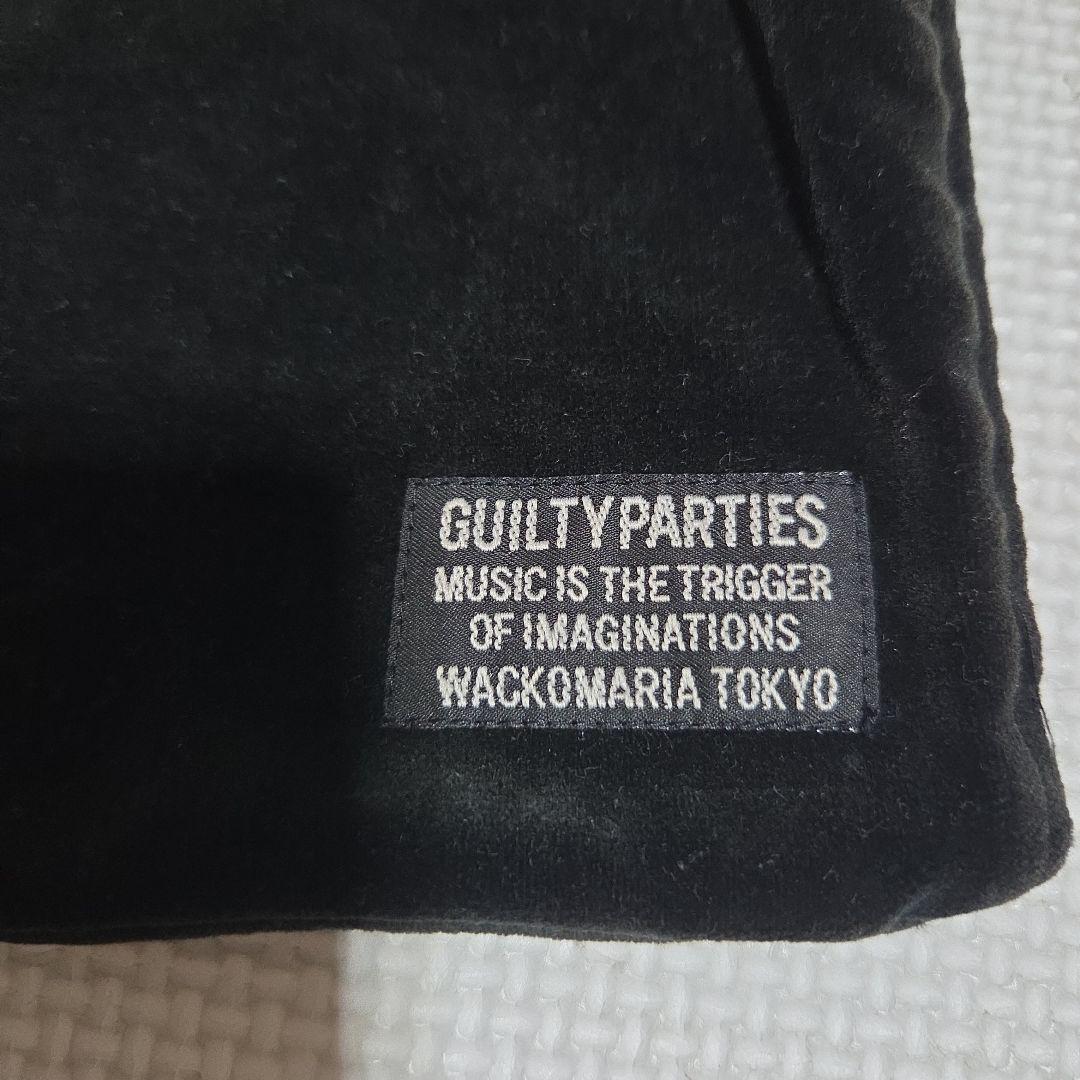 ワコマリアGUILTYPARTIES ベルベット巾着ベロアバッグ 黒