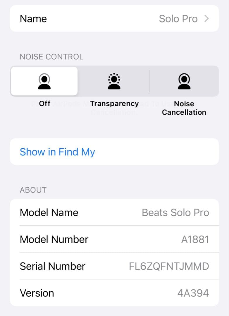 【最終値下げ】Beats SOLO PRO ワイヤレスヘッドフォン ホワイト